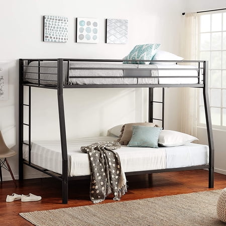 LANTRO JS Limbra Full XL/Queen Bunk Bed in Sandy Black 38005