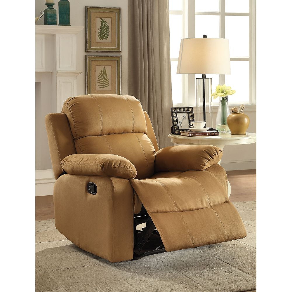 Parklon Brown Microfiber Recliner with Pillow Top Arms