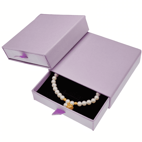 LANTWOO 2 Pack Jewelry Gift Boxes 3.5 x 3.5 x 1 Inch Cardboard Jewelry Boxes, Small Gift Boxes for Jewelry Earrings Necklaces Handmade Bangles Bracelets