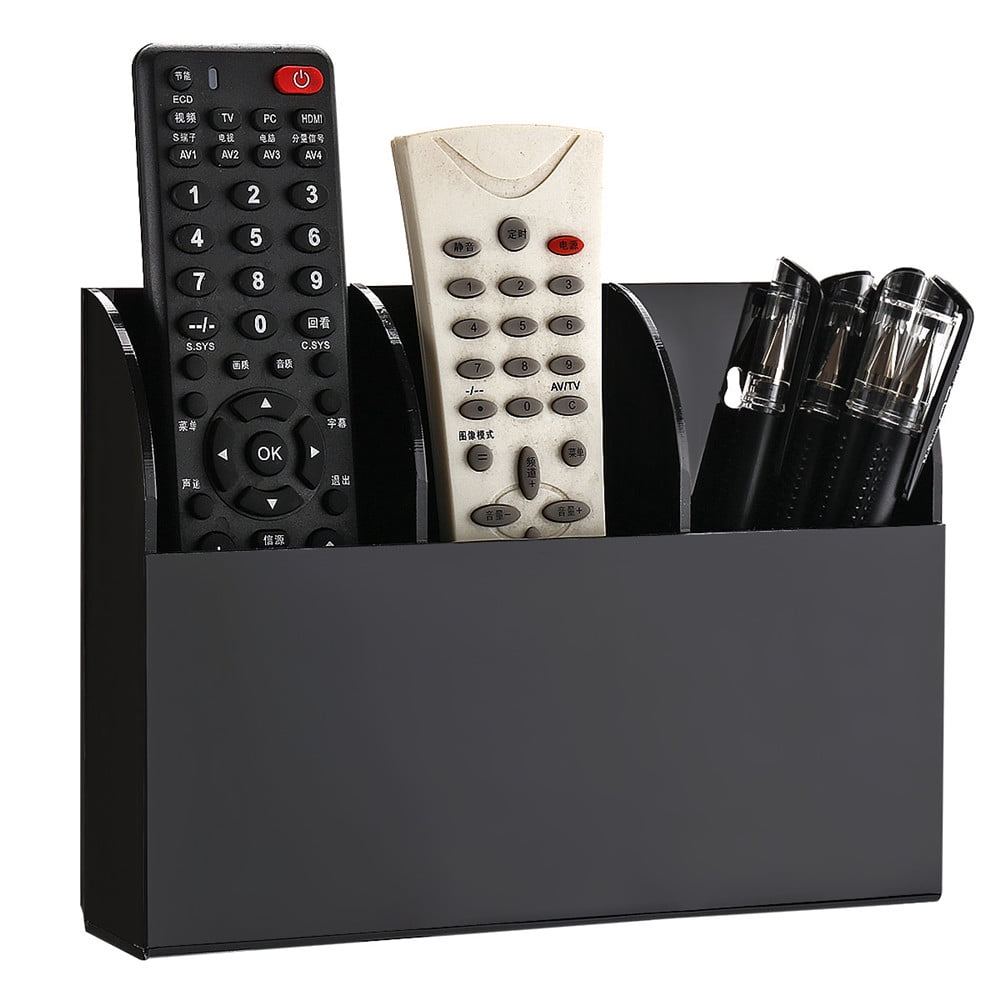 Remote Control Display Box LANTWOO Acrylic Wall Mount Remote Control Holder Storage Organizer Box ...
