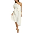 thumbnail image 1 of LANVIN womens  One-Shoulder Midi Dress, 38, 1 of 3