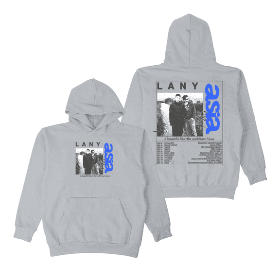LANY Merch Hoodie A Beautiful Blur Asia World Tour Hoodies Band Unisex Long Sleeve Pullover