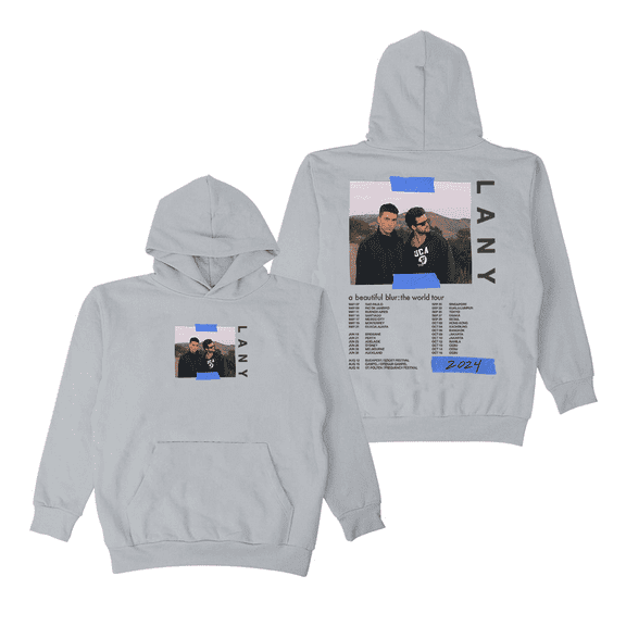 LANY Merch Hoodie A Beautiful Blur World Tour Hoodies Women Men Long Sleeve Pullover