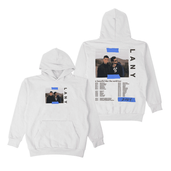 LANY Merch Hoodie A Beautiful Blur World Tour Hoodies Women Men Long Sleeve Pullover