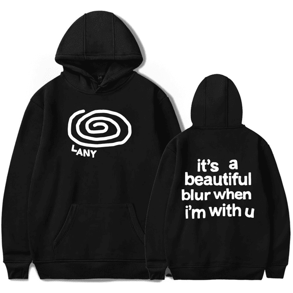 LANY Merch Hoodie Swirl a Beautiful Blur Sweatshirt Tracklist Long Sleeve Men Women Pullover Streetwear