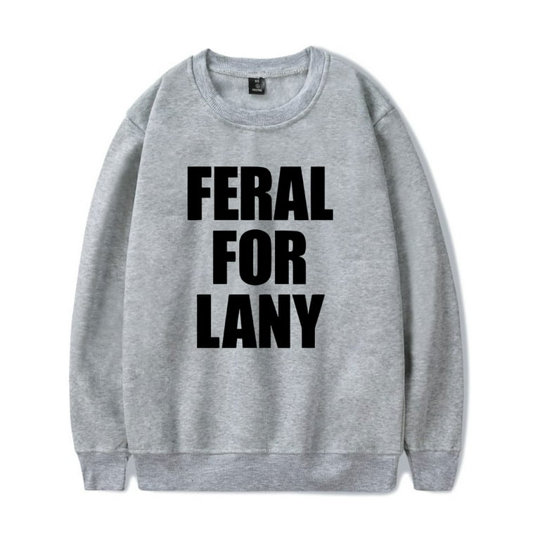 LANY Merch Long Sleeves Sweatshirt Crewneck Feral For LANY Merch Hoodie Popular Graphics Print Unisex For Men Women Streetwear