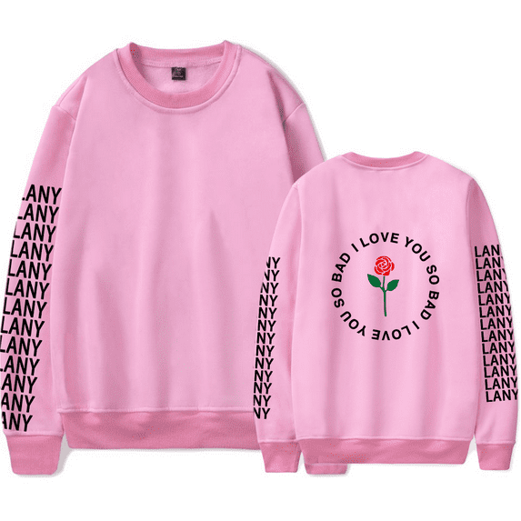 LANY Merch Long Sleeves Sweatshirt I Love You So Bad Crewneck Merch Hoodie Popular Graphics Print Unisex For Men Women Streetwear