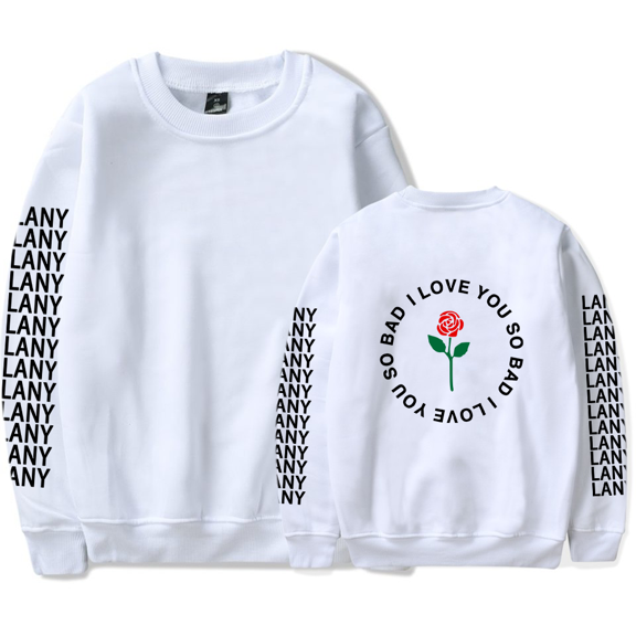 LANY Merch Long Sleeves Sweatshirt I Love You So Bad Crewneck Merch Hoodie Popular Graphics Print Unisex For Men Women Streetwears