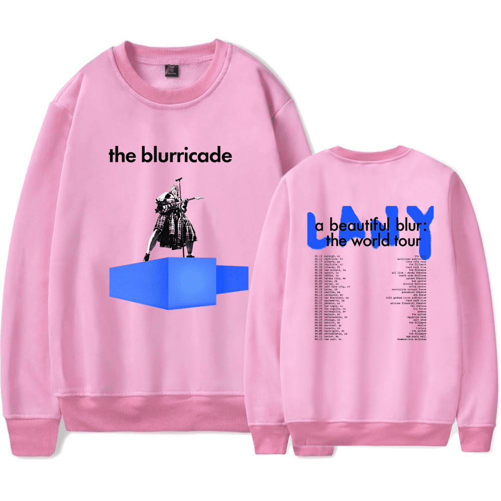 LANY Merch Sweatshirt A Beautiful Blur The Blurricade Sweatshirts