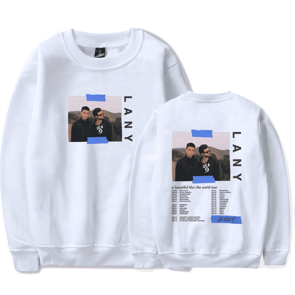 LANY Merch Sweatshirt A Beautiful Blur World Tour Long Sleeve Hoodies Women Men Streetwear Crewneck