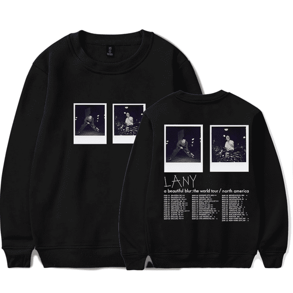 LANY Merch Sweatshirt A Beautiful Blur World Tour Long Sleeve Photo Printed Crewneck Women Men