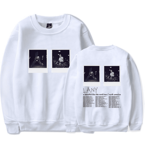 LANY Merch Sweatshirt A Beautiful Blur World Tour Long Sleeve Photo Printed Crewneck Women Men