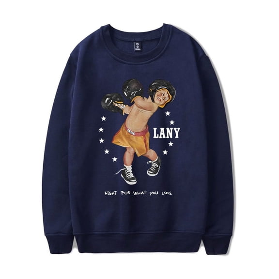 LANY Merch Sweatshirt Boxer Logo Crewneck Sweatshirts Long Sleeve Men Women Streetwear