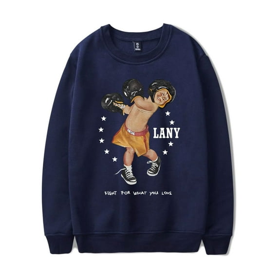LANY Merch Sweatshirt Boxer Logo Crewneck Sweatshirts Long Sleeve Men Women Streetwear