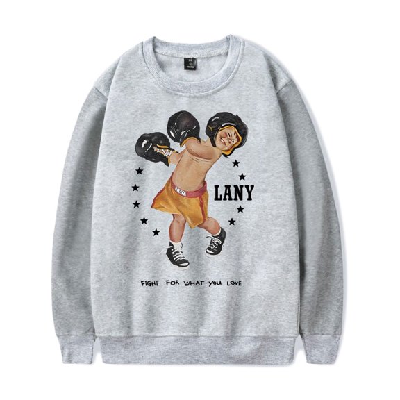 LANY Merch Sweatshirt Boxer Logo Crewneck Sweatshirts Long Sleeve Men Women Streetwear