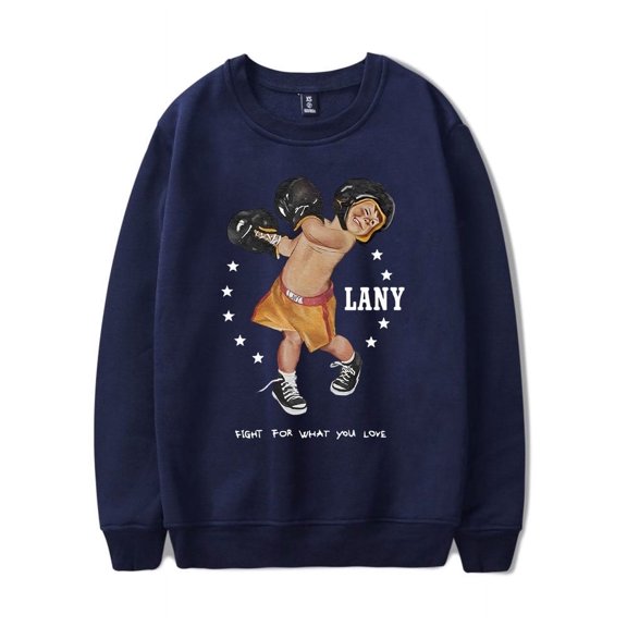 LANY Merch Sweatshirt Boxer Logo Crewneck Sweatshirts Long Sleeve Men Women Streetwear