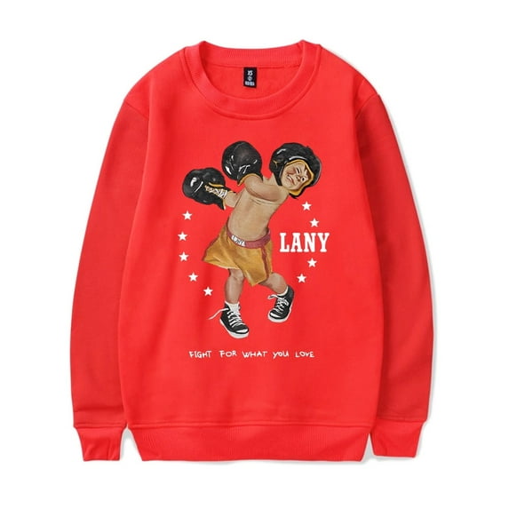 LANY Merch Sweatshirt Boxer Logo Crewneck Sweatshirts Long Sleeve Men Women Streetwear