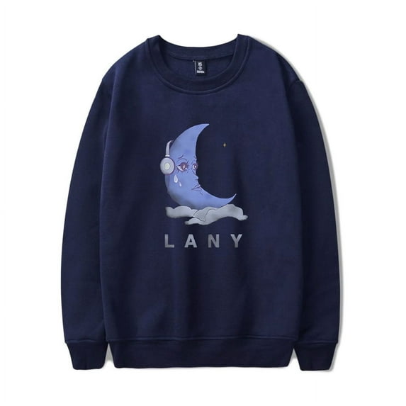 LANY Merch Sweatshirt Moon Logo Long Sleeve Streetwear Men Women Crewneck