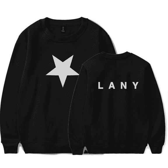 LANY Merch Sweatshirt Star Logo Long Sleeve Crewneck Women Men Hoodie