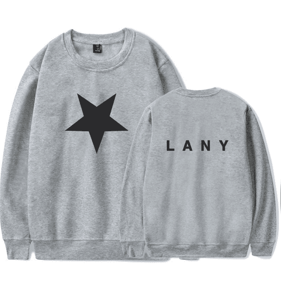 LANY Merch Sweatshirt Star Logo Long Sleeve Crewneck Women Men Hoodie