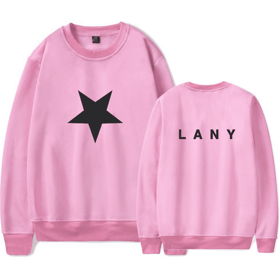 LANY Merch Sweatshirt Star Logo Long Sleeve Crewneck Women Men Hoodie