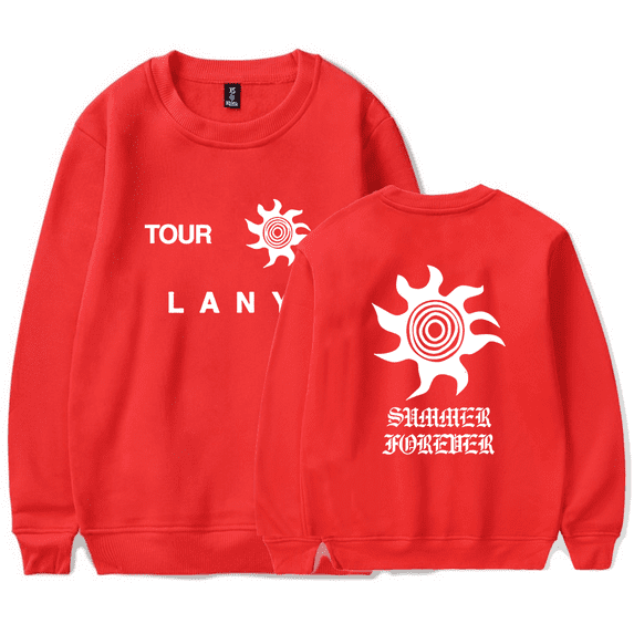 LANY Merch Sweatshirt Summer Forever Tour Long Sleeve Crewneck Women Men Hoodie