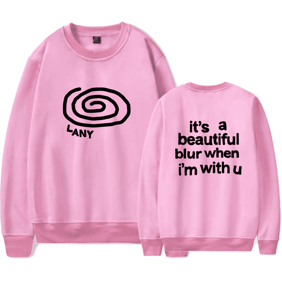 LANY Merch Sweatshirt Swirl a Beautiful Blur Sweatshirts Crewneck Long Sleeve Men Women Streetwear