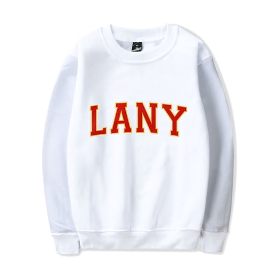 LANY Merch Sweatshirt Versity Logo Sweatshirt Long Sleeve Crewneck Men Women Streetwear