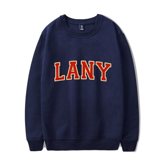 LANY Merch Sweatshirt Versity Logo Sweatshirt Long Sleeve Crewneck Men Women Streetwear