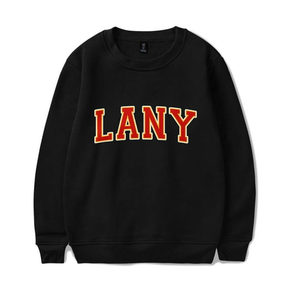 LANY Merch Sweatshirt Versity Logo Sweatshirt Long Sleeve Crewneck Men Women Streetwear
