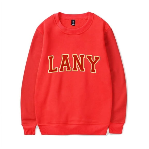 LANY Merch Sweatshirt Versity Logo Sweatshirt Long Sleeve Crewneck Men Women Streetwear