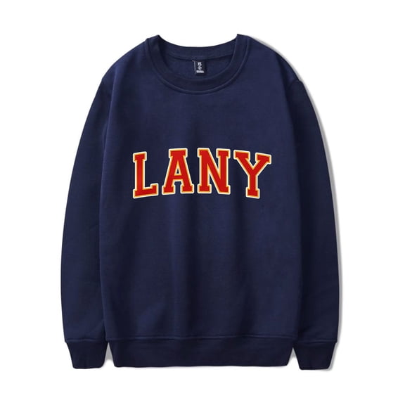 LANY Merch Sweatshirt Versity Logo Sweatshirt Long Sleeve Crewneck Men Women Streetwear