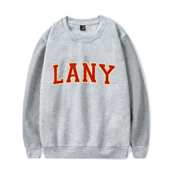 LANY Merch Sweatshirt Versity Logo Sweatshirt Long Sleeve Crewneck Men Women Streetwear