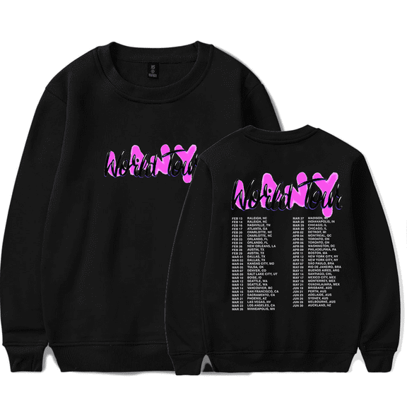 LANY Merch Sweatshirt World Tour Sweatshirts Long Sleeve Crewneck Women Men