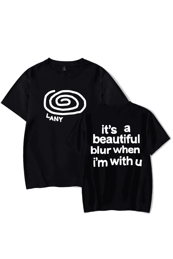 LANY Merch T-Shirt Swirl a Beautiful Blur T Shirts Tracklist Short Sleeve Men Women Tee Top Streetwear