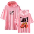thumbnail image 1 of LANY Merch T-shirt with Hooded Cool Casual Short Sleeve Tee Top for Women and Men Summer Wear, 1 of 3