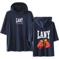 thumbnail image 1 of LANY Merch T-shirt with Hooded Cool Casual Short Sleeve Tee Top for Women and Men Summer Wear, 1 of 3