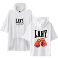 thumbnail image 1 of LANY Merch T-shirt with Hooded Cool Casual Short Sleeve Tee Top for Women and Men Summer Wear, 1 of 2