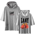 thumbnail image 1 of LANY Merch T-shirt with Hooded Cool Casual Short Sleeve Tee Top for Women and Men Summer Wear, 1 of 3