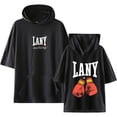 thumbnail image 1 of LANY Merch T-shirt with Hooded Cool Casual Short Sleeve Tee Top for Women and Men Summer Wear, 1 of 3