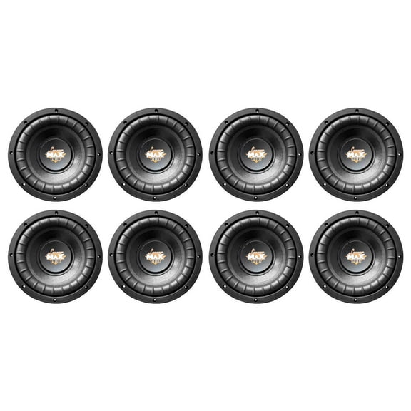 LANZAR MAX PRO 8" 800 WATT Power Car Audio Subwoofer Sub Woofer SVC (8 Pack)