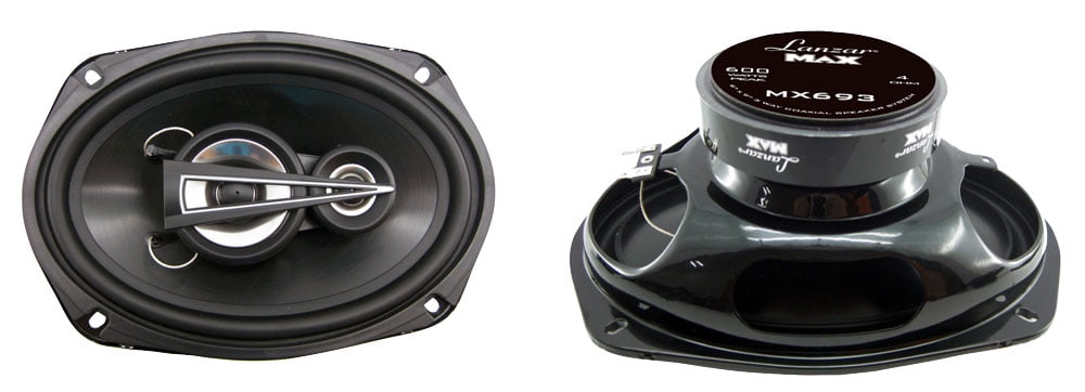 Lanzar Max Series 3-way Triaxial Speakers (6 X 9, 600 Watts)
