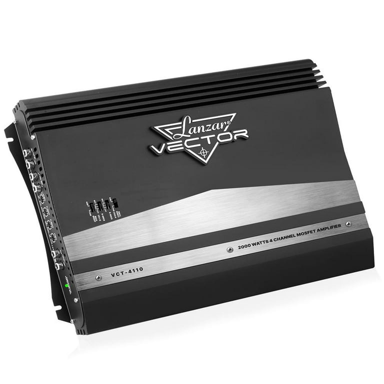 Lanzar 2000W 4 Channel High power Mosfet Amplifier - Walmart.com