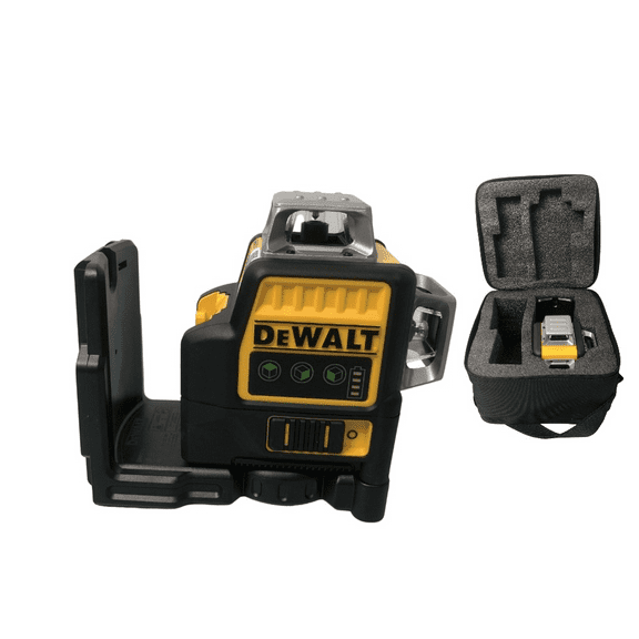 LAOCAI 12V MAX Cordless Professional Laser Level - 3 x 360° Green Lines, Tools Only (DW089LG Model) | High Precision for Construction, Home Renovation, DIY Projects