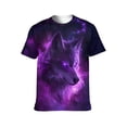 thumbnail image 1 of LAOLIUSN Men'S Wolf Graphic T-Shirt Novelty Animal Print Short Sleeve Top, S-4XL, 1 of 7