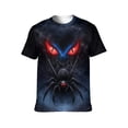thumbnail image 1 of LAOLIUSN Men’s Graphic T-Shirt Spider Web Print, All Over Spider Pattern Tee, Short Sleeve Crewneck,Sizes S-4XL, 1 of 7