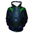thumbnail image 1 of LAOLIUSN Men's Novel Dragon Hoodie 3D Print Graphic Hoodies Casual Cool Sweatshirt Pullover Size S–4XL, 1 of 7