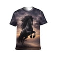 thumbnail image 1 of LAOLIUSN Mens Animal Graphic T-Shirt Funny Horse Short Sleeve Tee Tops S-4XL, 1 of 7