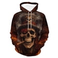 thumbnail image 1 of LAOLIUSN Soul Men's Skull Pattern 3D Print Fashion Design Hoodies Sweatshirt, S-4XL, 1 of 7