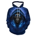 thumbnail image 1 of LAOLIUSN Soul Men's Skull Pattern 3D Print Fashion Design Hoodies Sweatshirt, S-4XL, 1 of 7